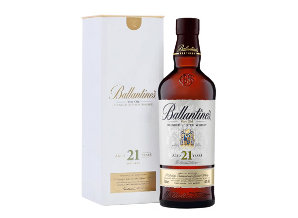 无锡百龄坛威士忌回收百龄坛21年苏格兰威士忌40°Ballantine's进口洋酒700ml